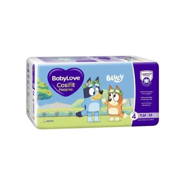 BabyLove Nappies Size 4 Toddler 9 - 14KG Pack of 34