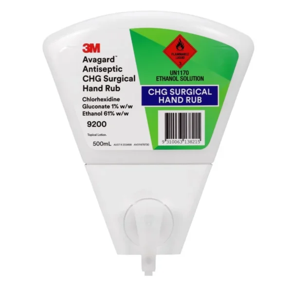 3M Avagard Antiseptic CHG Surgical Hand Rub 500mL