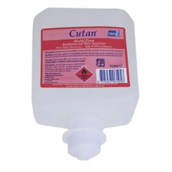 Cutan Alcohol Foam Hand Sanitiser Refill 1000mL