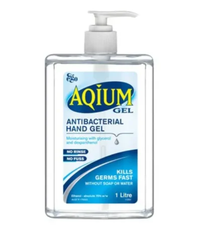 Ego Aqium Antibacterial Hand Gel 1L Pump Pack
