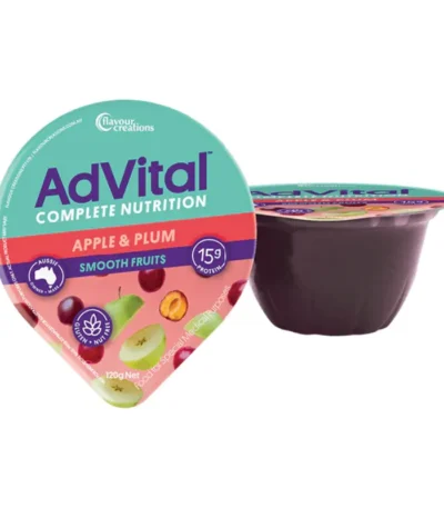 Flavour Creations AdVital Nutritionally Complete Smooth Fruits Apple and Plum 120g
