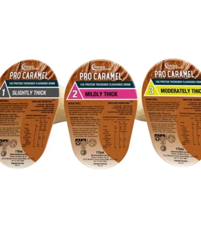 Flavour Creations Caramel Flavoured 15g Protein Thickened Drink Box of 24 - All Types