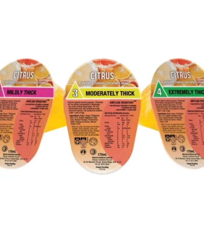 Flavour Creations Citrus Flavoured Thickened Cordial Drink 175mL Box of 24 - All Types