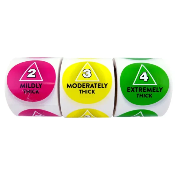 Flavour Creations IDDSI Level Stickers - Box of 1Roll