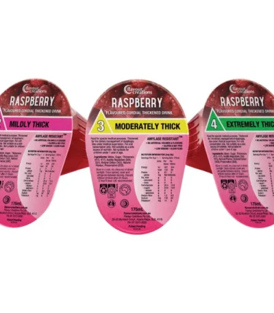 Flavour Creations Raspberry Flavoured Thickened Cordial Drink 175mL