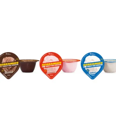 Flavour Creations Screamies No Melt Ice Cream 120gm Cup Box of 36 - All Flavours