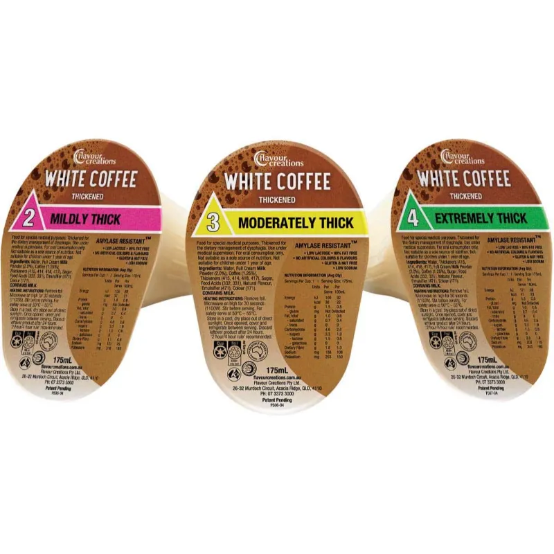 Flavour Creations White Coffee Thickened Drink 175mL Flavour Creations White Coffee Thickened Drink 175mL
