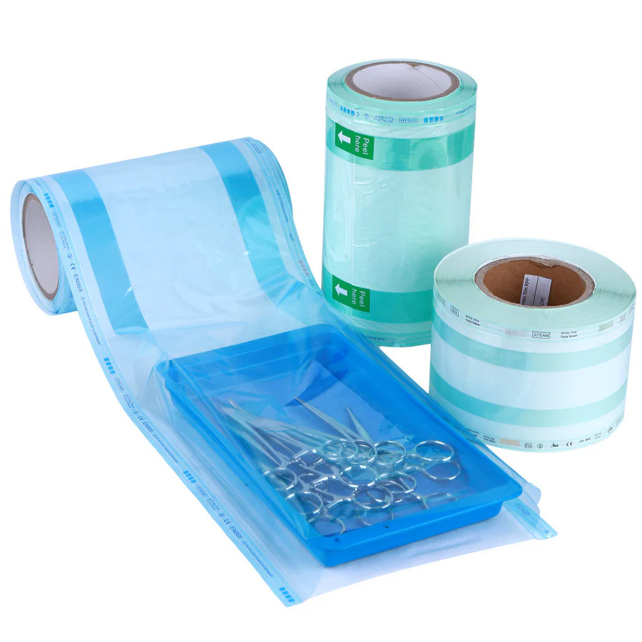 Gusseted Disposables Sterilisation Pouch Reel Paper Film Gusseted Disposables Sterilisation Pouch Reel Paper/ Film