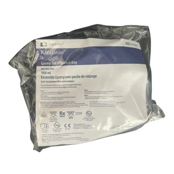 Kangaroo EPUMP 1000mL Feed And Flush Bag Set Non-sterile (673662)