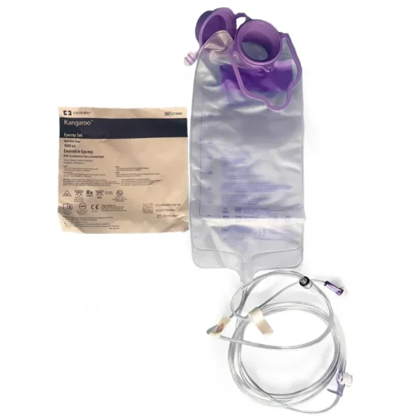 Kangaroo ePump 1000mL Feed Set Anti Free Flow