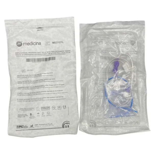 Medicina ENFit Enteral Drainage Bag With Extension Tubing