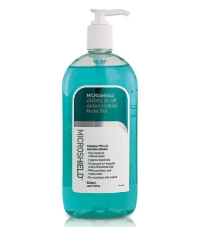 Microshield Angel Blue Antimicrobial Hand Gel 500mL