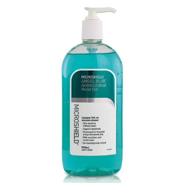 Microshield Angel Blue Antimicrobial Hand Gel 500mL