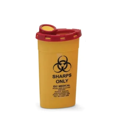 SANI SAFE Sharps Container Bin 200ml Disposal Needle Syringe Hypodermic Waste - Each