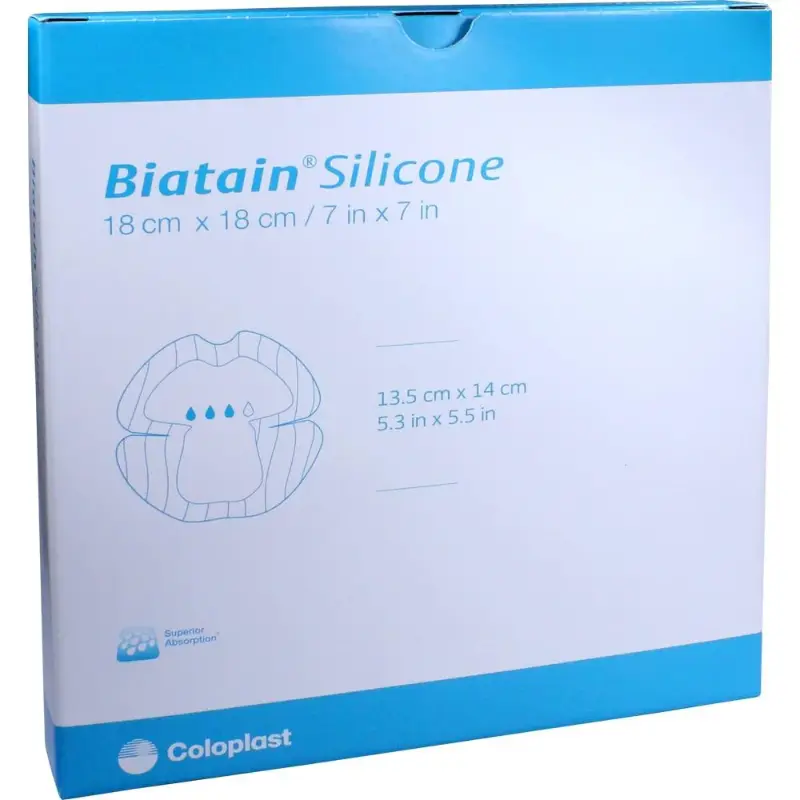 11486069.jpg18__70997.1677762823.1000.1200 Coloplast Biatain Heel Silicone Foam Dressing, 18cm x 18cm - 33406 - Image 1