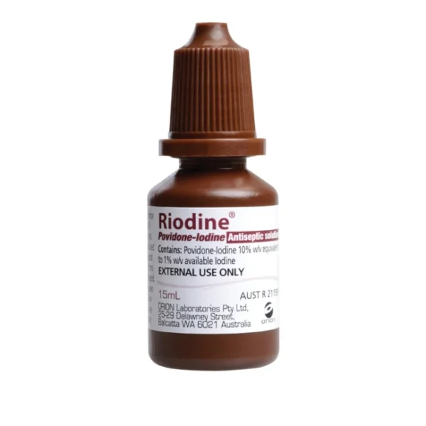 Riodine Povidone Iodine 10% Antiseptic Solution Hospital Grade