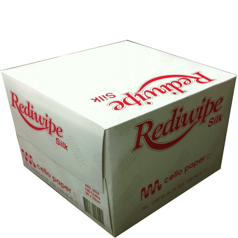 1281_source_1648686379_800x800 Cello Rediwipe Silk Wipes 30 x 33cm (ARS3033) - 100wipes/ pack - Image 1