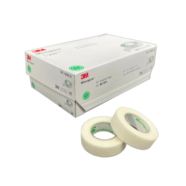 3M Micropore Surgical Tape 12mm x 9.1m White, Box of 24 (1530-0)
