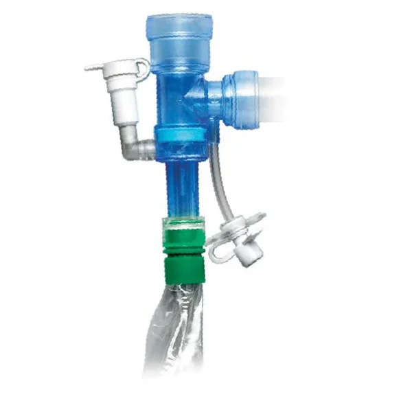 Avanos BALLARD 14Fr 4.6mm 54cm Closed Suction System- TURBO Cleaning WET PAK (12x15ml Saline Vials) T-Piece MDI Built-In Endotracheal - Box of 20