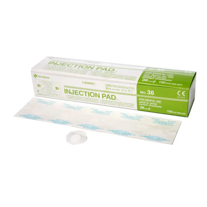 2.-DEF929-IV-Pressure-Pad-White_ccc11e96ee6351291e687546726bc815__19083.1677513677.1000.1200 Nichiban I.V. Pressure Pad IV 36mm No.36 - Image 1