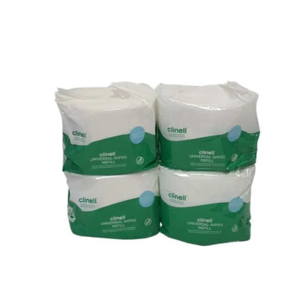 Clinell Universal Wipes Bucket Refill 225/pack - CWBUC225RAUS - 4packs/ctn