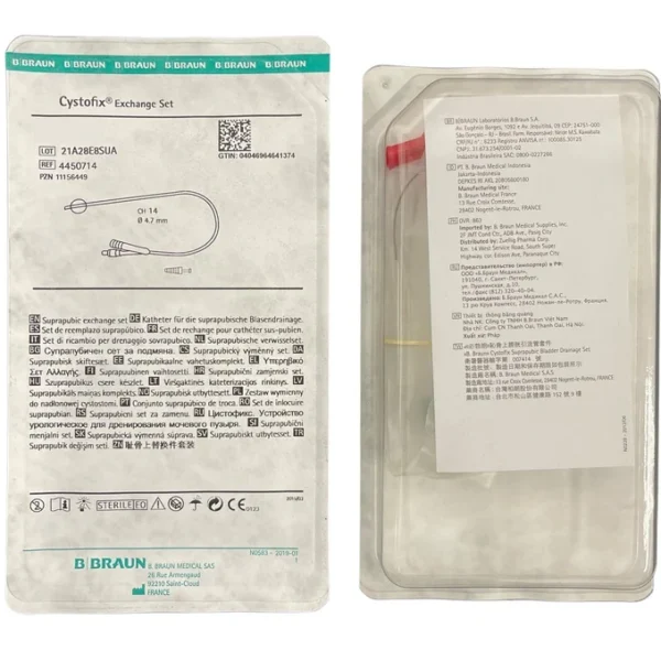 B. Braun Cystofix Suprapubic Catheter Without Guidewire, Box of 5 - All Sizes