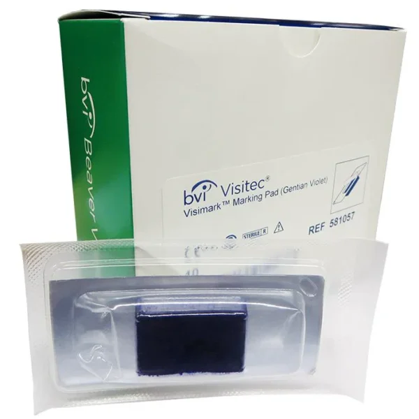 BVI Visitec Visimark Marking Pad, Gentian Violet, Box of 10 (581057)