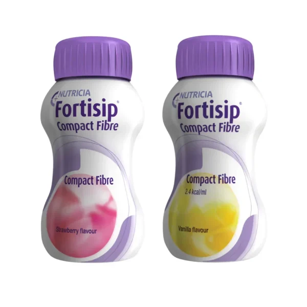 Nutricia Fortisip Compact Fiber 125mL, Box of 24 (Vanilla/ Strawberry)