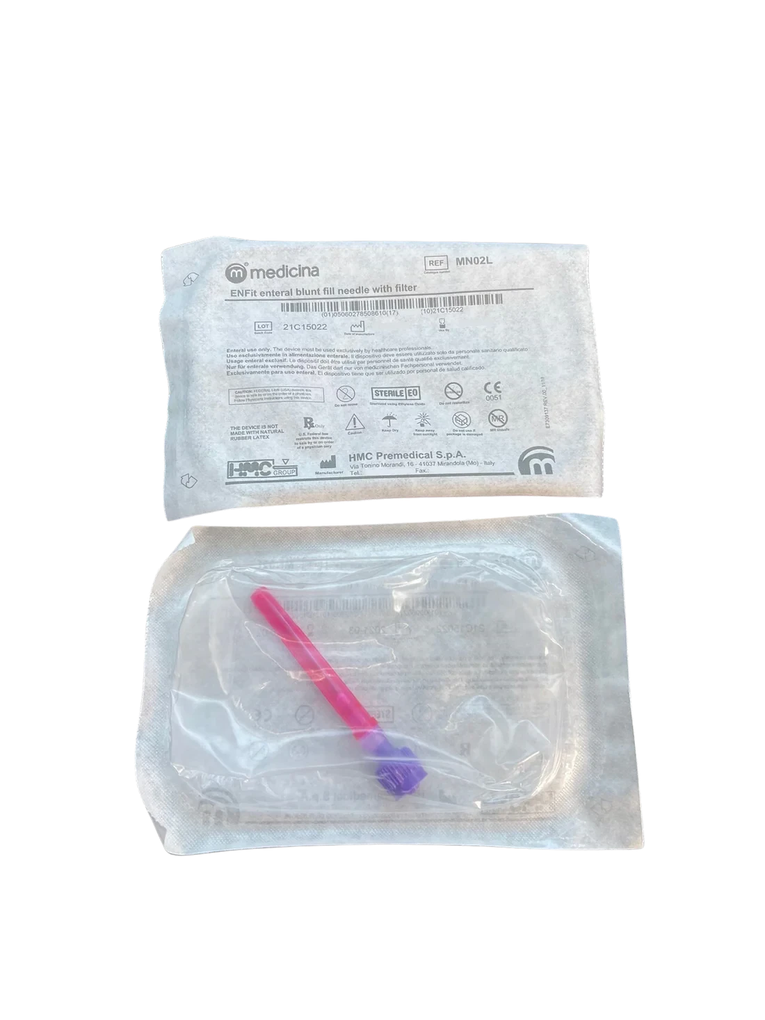 2026-03-11-69b11afe716a7.webp Medicina ENFit Enteral Blunt Fill Needle With Filter (MN02L) - Image 1