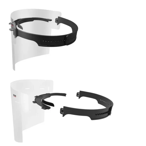 Reusable Medical Dental Face Shields for protect face and eyes, Made of PETG, Black, Proudly Made in Australia