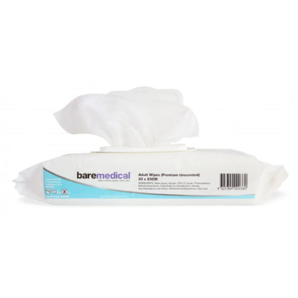 Bare Medical Adult Premium Wipes Unscented (2039099)