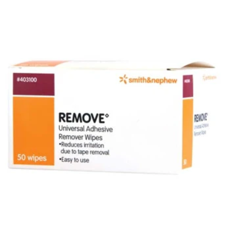 237c3c224636ca61ef2a486ca703e781__54904.1677764955.1000.1200-800 Smith & Nephew REMOVE Universal Adhesive Solvent Wipes, Box of 50 (403100) - Image 1