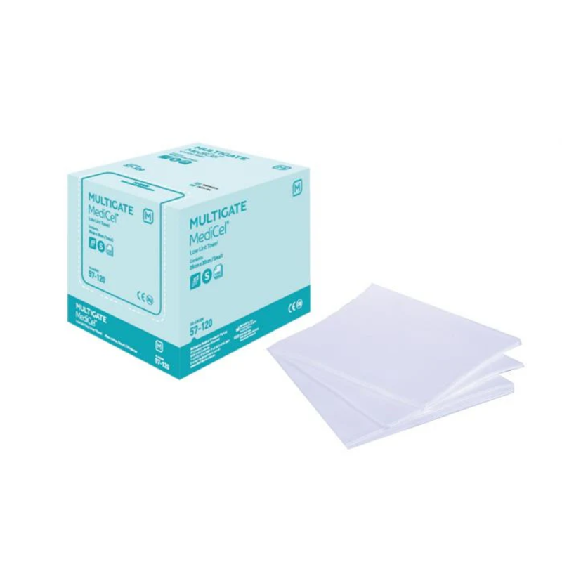 24370480_12__13772.1677761268.1000.1200-800 Multigate MediCel Wipe Low Lint, Small, 30x35cm, (57-120) Box of 100 - Image 1