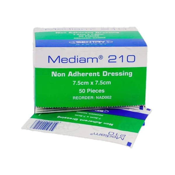 Mediam 210 Low Adherent Dressing, Box of 50 - All Sizes