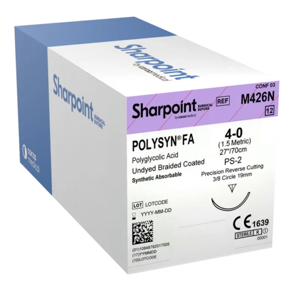 Sutures Polysyn FA Sharpoint, Box of 12 - All Sizes
