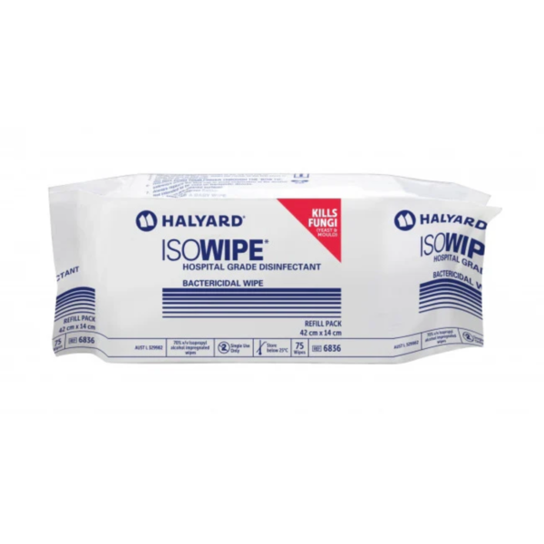 Halyard Isowipe Disfeciting Wipes Refill Pack (6836)
