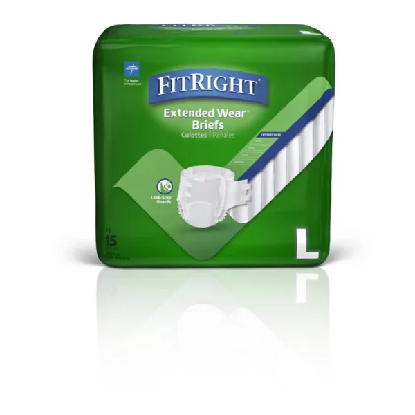 Medline Extended Wear High-Capacity Adult Incontinence Briefs - All Sizes