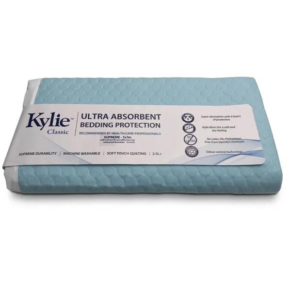 Kylie Supreme Bed Pad 1x1m 2500mL With Tuckins, EACH (8356109C)
