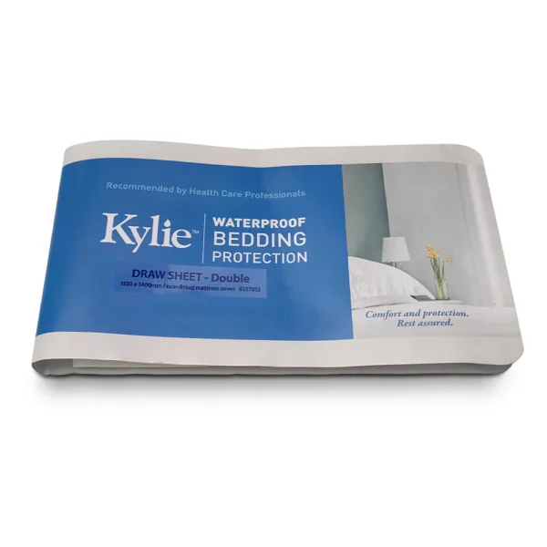 Kylie Draw Sheet Waterproof Double 140x152cm, Box of 1 (8357013C)