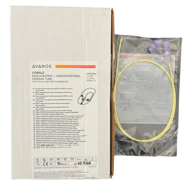 Avanos Corflo 8Fr Nasogastric/ Nasointestinal (NG/ NI) Feeding Tube Anti-Clog Enfit - All Sizes