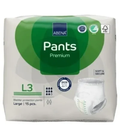 Abena Pants L3 Large Waist 100 140cm Unisex 2400ml