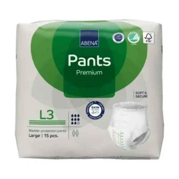 Abena Pants L3 Large Waist 100 140cm Unisex 2400ml