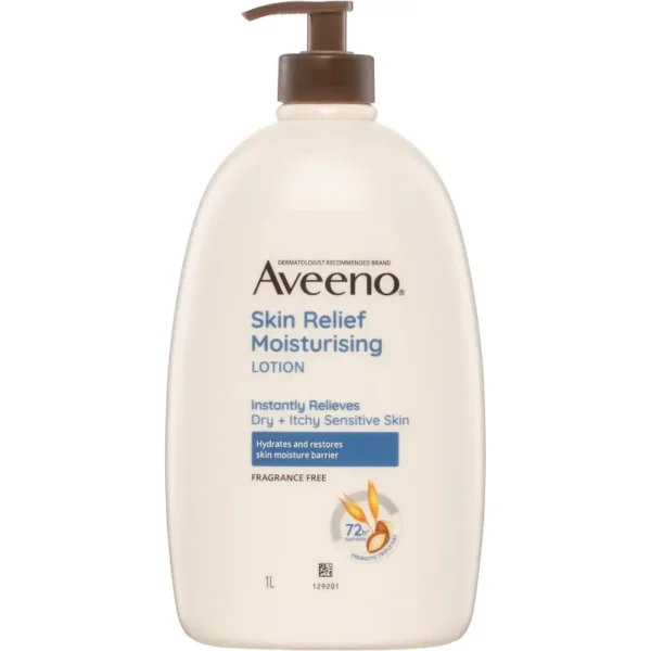 Aveeno Skin Relief Fragrance Free Body Lotion 1L - Each