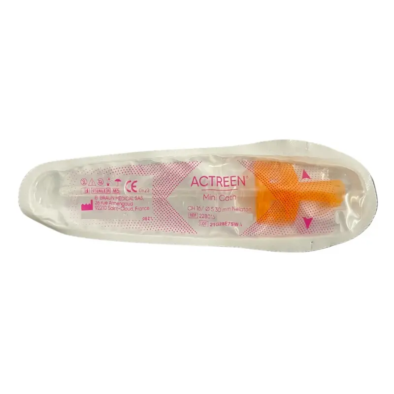 B. Braun Actreen Mini Nelaton Catheter 16CH Female 9cm B. Braun Actreen Mini Nelaton Catheter 16CH Female 9cm