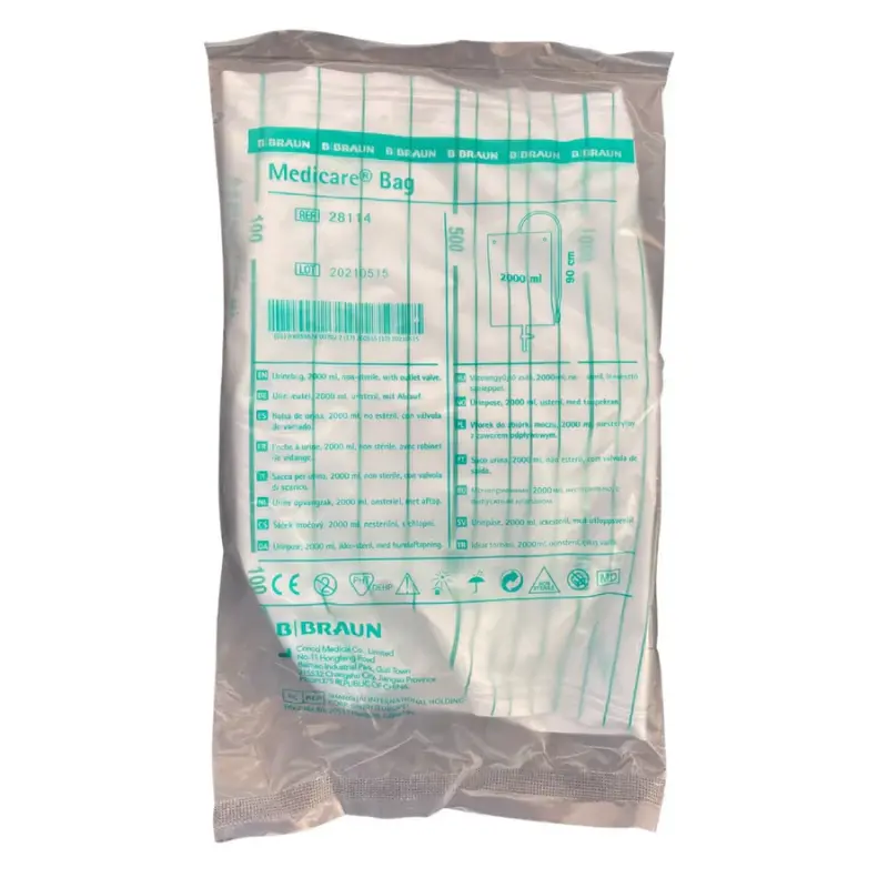 B. Braun Drainage Bags Non-Sterile 2000mL B. Braun Drainage Bags Non-Sterile 2000mL
