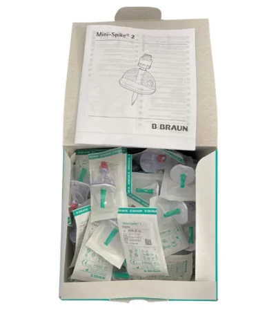 B. Braun Mini-Spike Vented Dispensing Pin With Swabable Needle-Free Access Valve - All Sizes