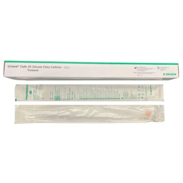 B. Braun Urimed Foley Catheter Tiemann 2-Way 10mL Silicone 40cm