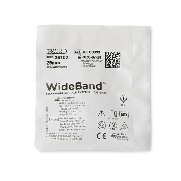 BARD Wide-Band Urisheath SelfAdhesive Silicone Male External Catheter 8cm