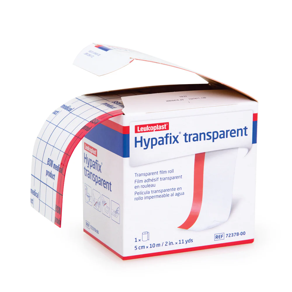 BSN7237800_Product_1080P_RGB_1000x_63dae5b5-6e90-4fe4-890b-981a9f8e6c1f Hypafix Transparent Waterproof Dressing Fixation, Box of 1Roll (5cm x 10mtr / 10cm x 10mtr) - Image 1