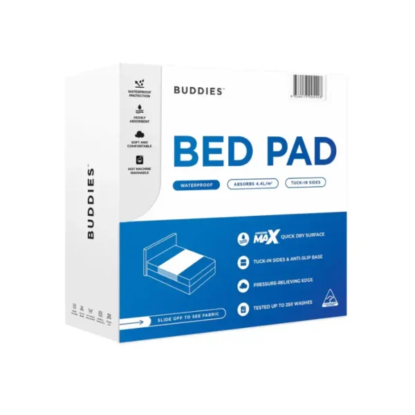Buddies Absorb-Max Bed Pad with Tuck-Ins, Each - All Sizes
